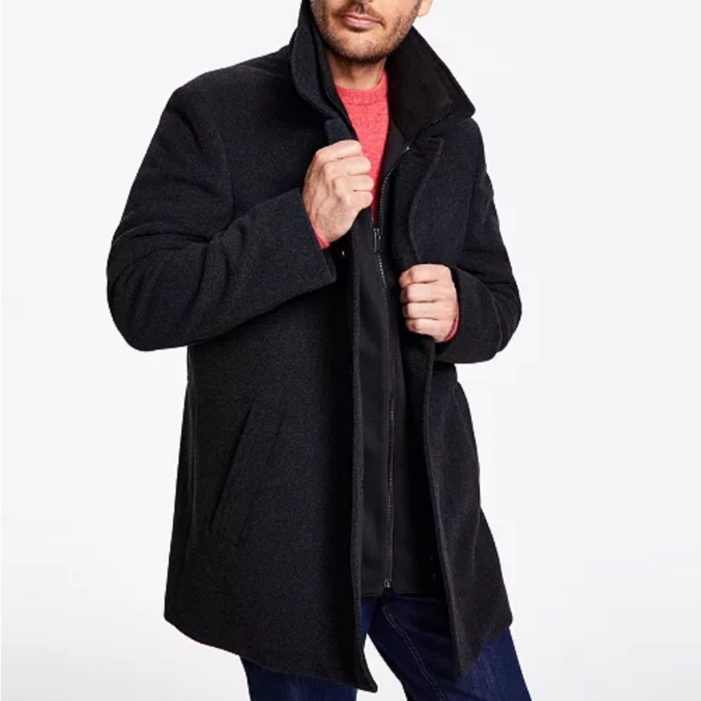 Men Coleman Wool-Blend Overcoat